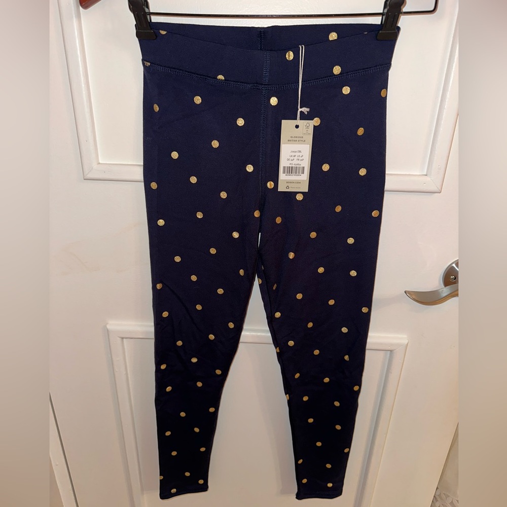 NWT Boden High Rise Jersey Navy Leggings - Picture 7 of 9